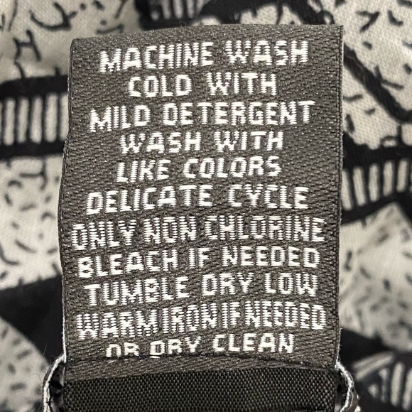 178. CHELSEA & THEODORE BLK/WHITE W/RED FRINGE SMOCK WAISTLINE FULL BODICE SKIRT - Picture 11 of 11